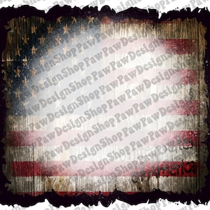 American Flag Background With Bleach Effect Png, Distressed Background Png, Bleached Png, Sublimation Designs Downloads, Digital Download