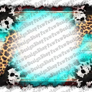 Leopard Cowhide Background Png, Leopard Background Png, Bleached Background Png, Western Background, Sublimation Designs, Digital Download