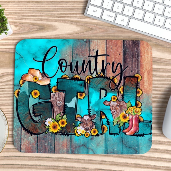 Country Girl Mouse Pad Png, Mouse Pad Png, Western Mouse Pad Png, Country Girl Png, Cowgirl, Mouse Pad Sublimation Designs, Digital Downlaod