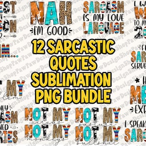 Funny Quotes Bundle Png, Sublimation Bundle Png, Quotes Bundle, Funny Sarcastic Quotes Png, Sassy Png, Sublimation Designs, Digital Download