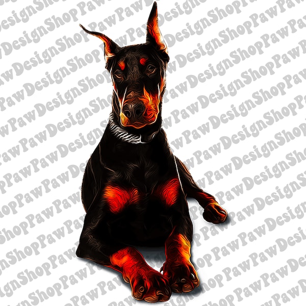 Doberman Dog Png, Doberman Clipart, Handdrawn Doberman Png, Dog Sublimation, Doberman Png, Sublimation Designs Downloads, Digital Download