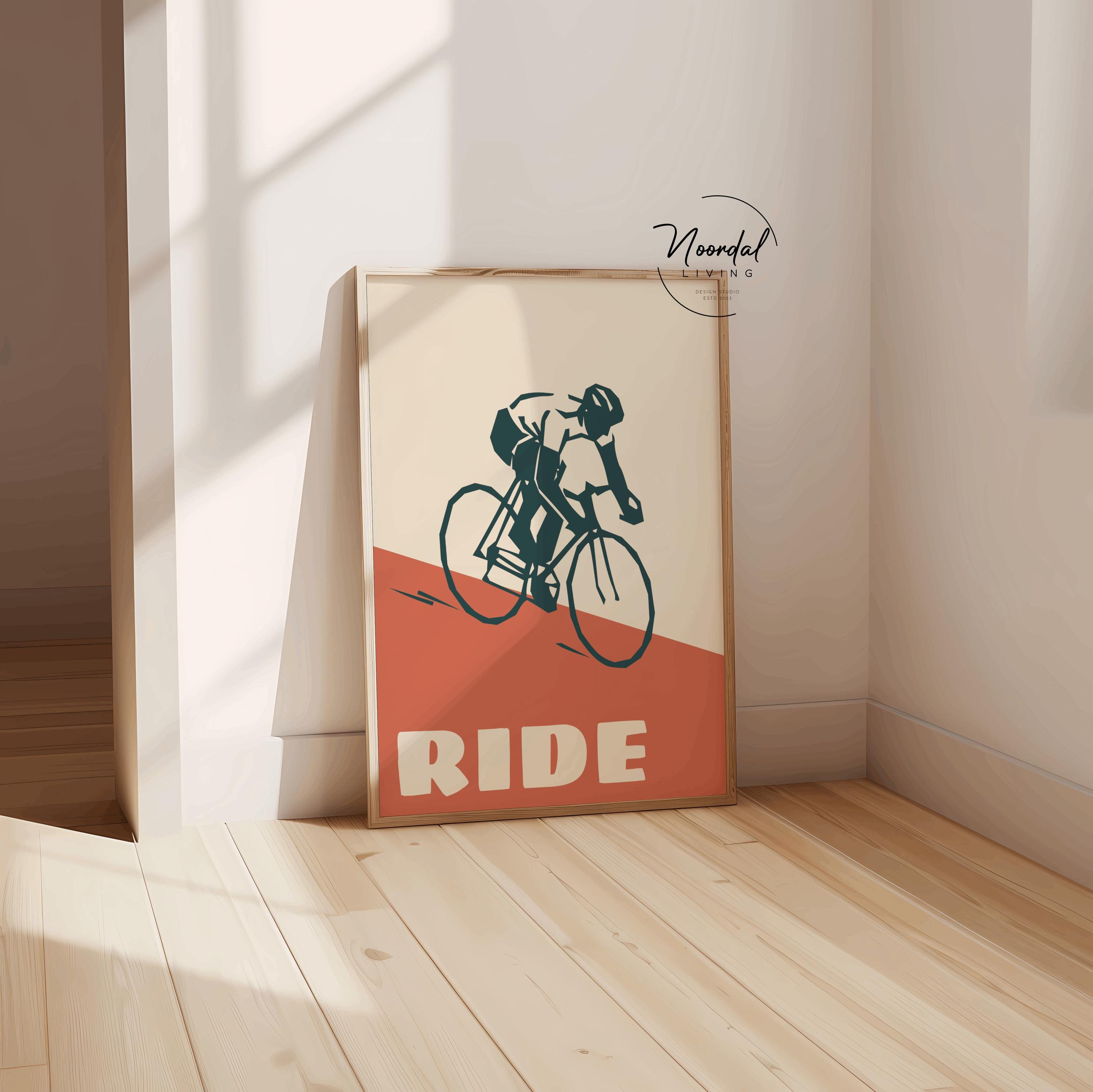 Bike Poster | Bauhaus Cycling Art Print (Digital Download)