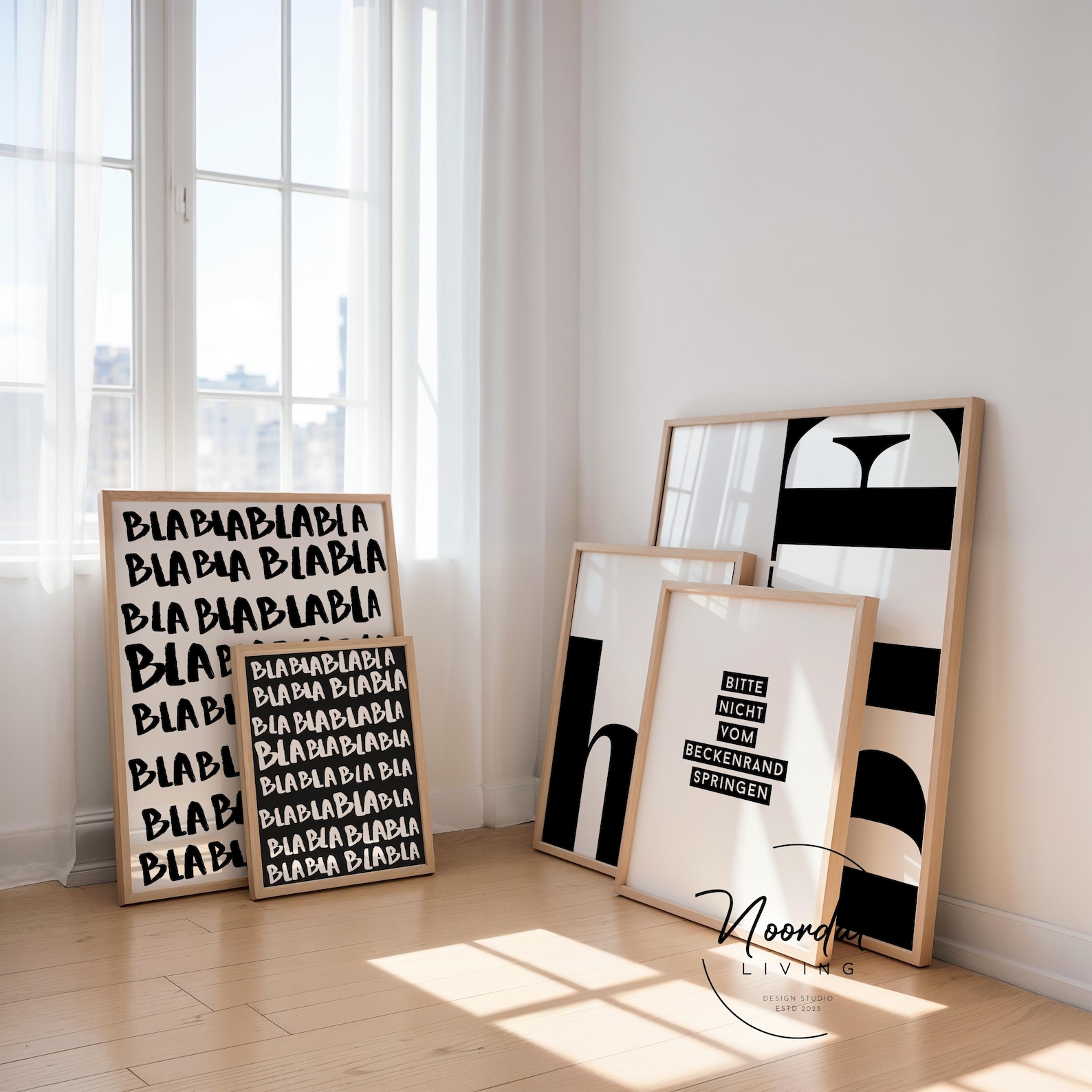 DIGITAL DOWNLOAD Bla Bla Bla Print Blabla Poster Wall Art Funky Decor ...