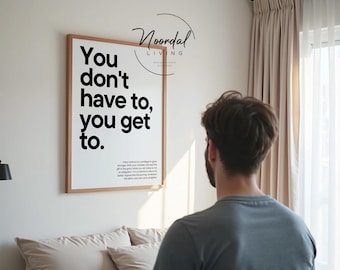 DIGITAL NEDLADDNING Motivationsposter Du behöver inte svartvit träningsväggdekoration