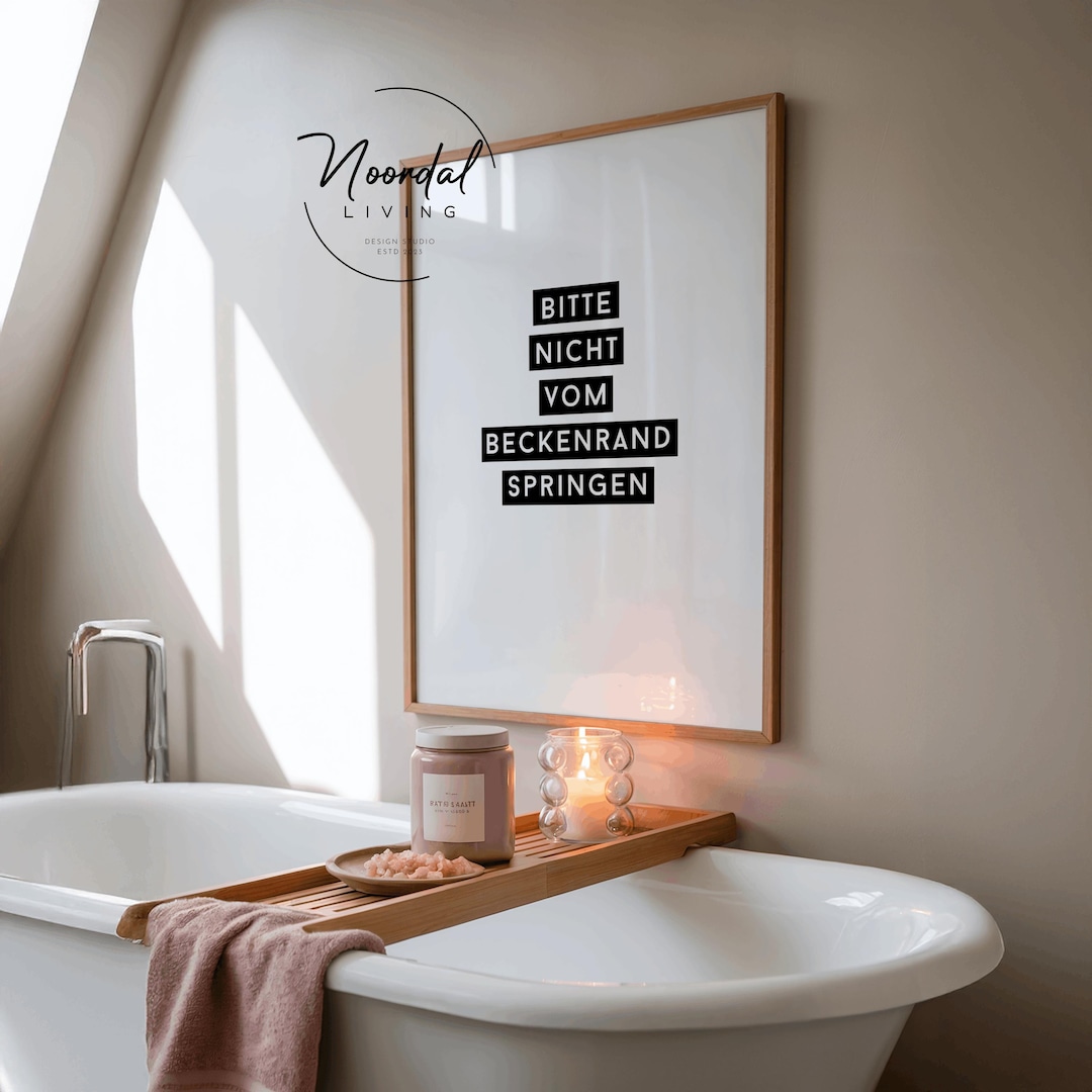 Wandtattoo Mit Spruch „Das Springen Vom Beckenrand ...“ - 80x16 Cm, Selbstklebend, Seidenmatt