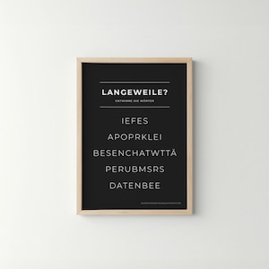 Bathroom poster WC picture word puzzle guest toilet wall decoration minimalist dark modern decoration for the bathroom