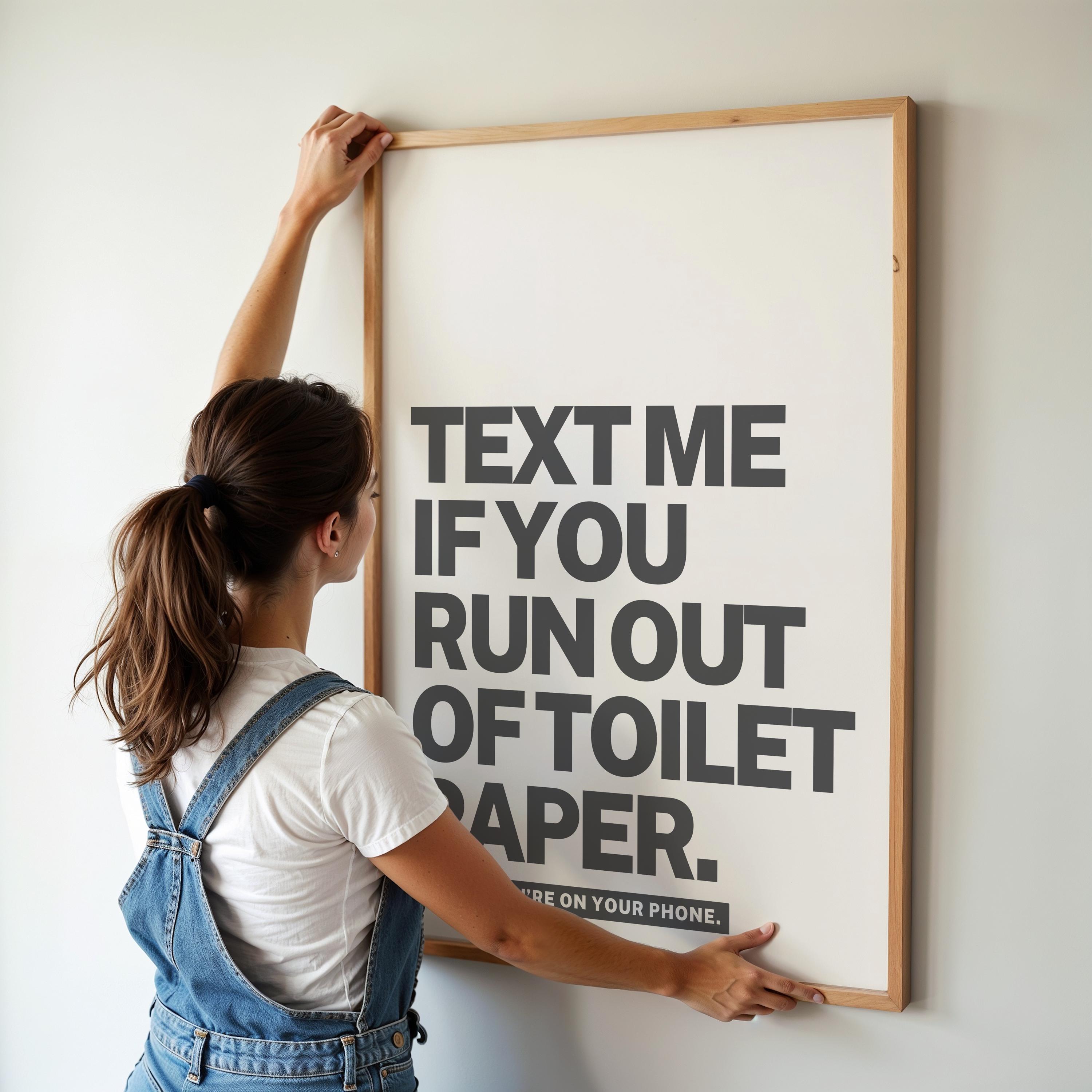 Bathroom Wall Art Funny Poster Typography Print Guest Toilet WC - Etsy