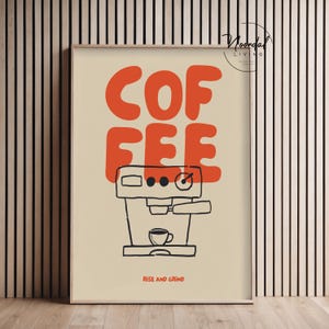 Kaffee Poster für Küche oder Essbereich