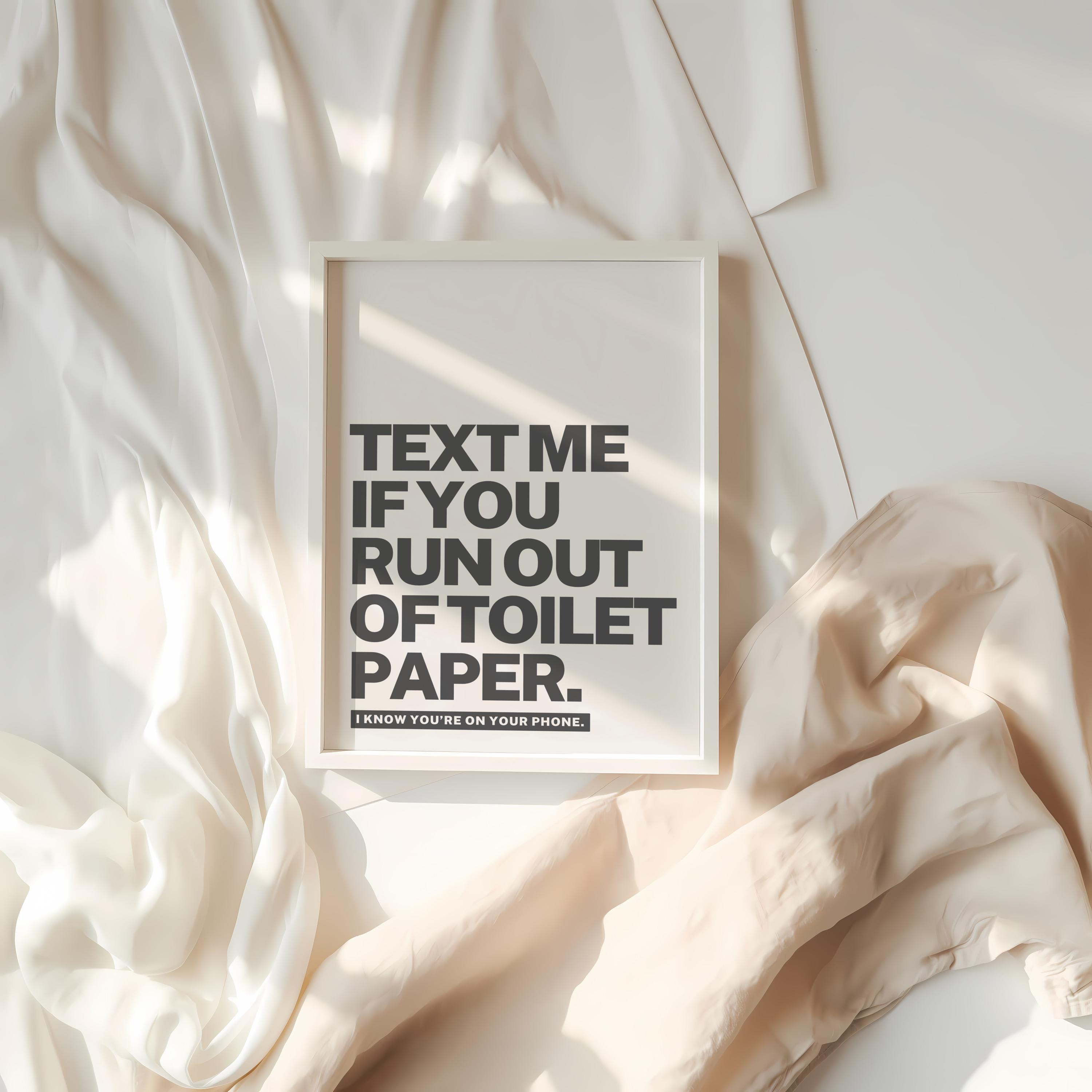 Bathroom Wall Art Funny Poster Typography Print Guest Toilet WC - Etsy