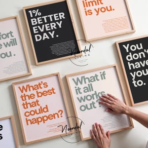 1% Better Every Day Print – Motivational and inspirational poster in different colors. Perfect for adding a touch of encouragement to your space!