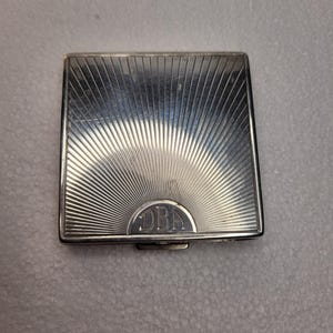 Sterling Powder Compact, vintage compacts, Mid-century style