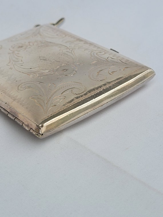 Edwardian Sterling Silver Compact Purse, Antique … - image 5