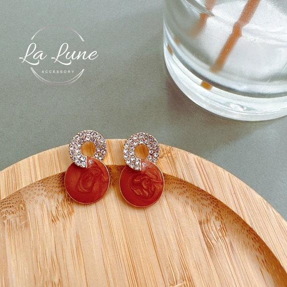 Boucles D'oreilles Fantaisie Modèle 830 - Bijou D'occasion - Parfaites Pour Un Look Tendance