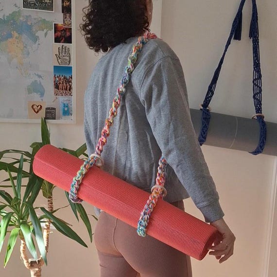 Macrame Yoga Mat Holders, Yoga Sling, Exercise Mat Storage, Yoga