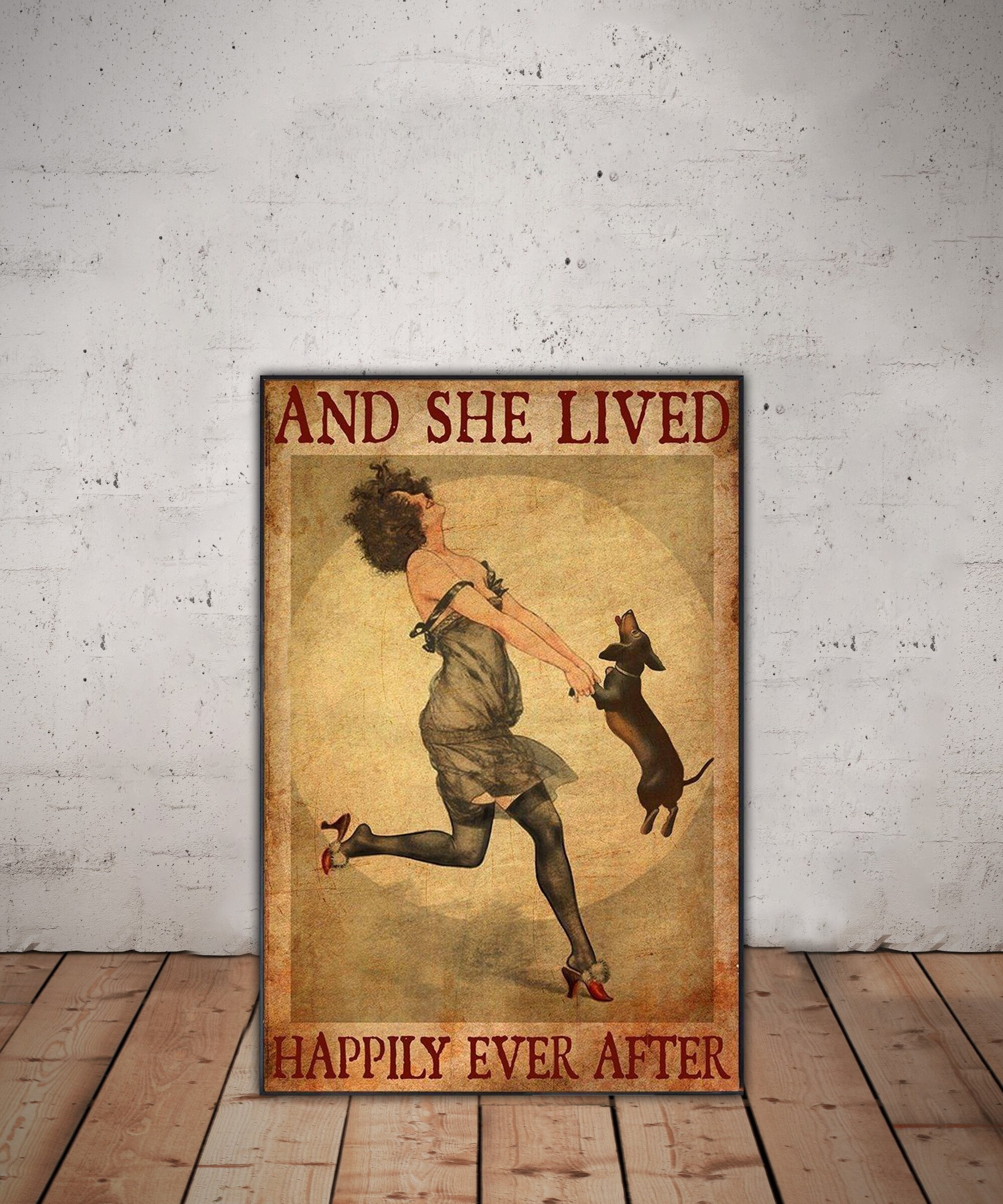 She Lived Happily Ever After With Her Golden Dog 1000-Piece Wooden Jigsaw Puzzle - View #8