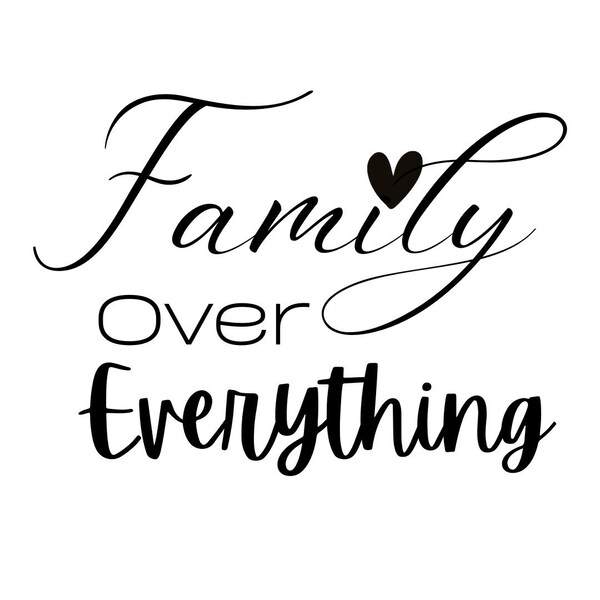Family Over Everything Sign Etsy