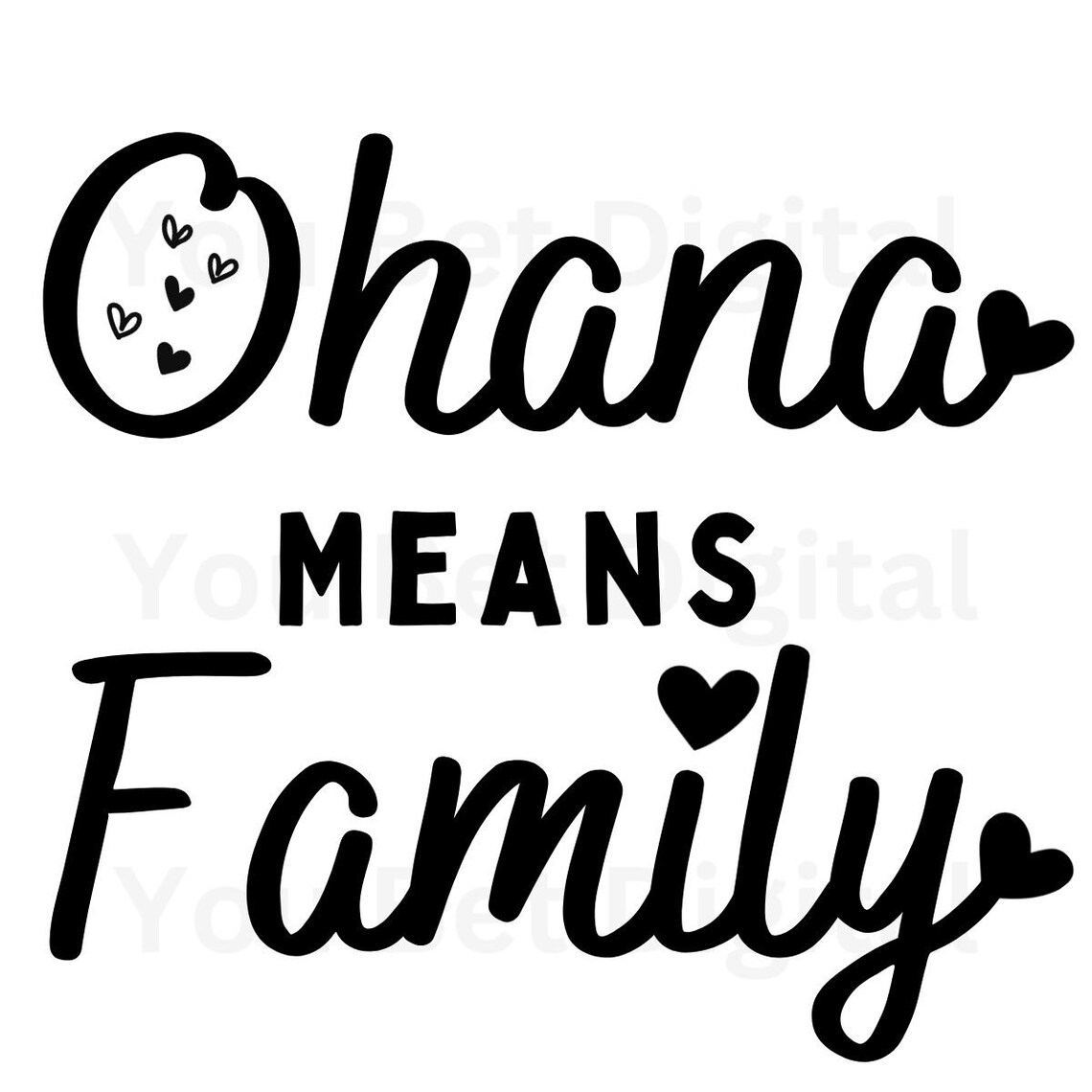 Ohana Means Family Svg Ohana Stitch Svg Ohana Means Family Png Family