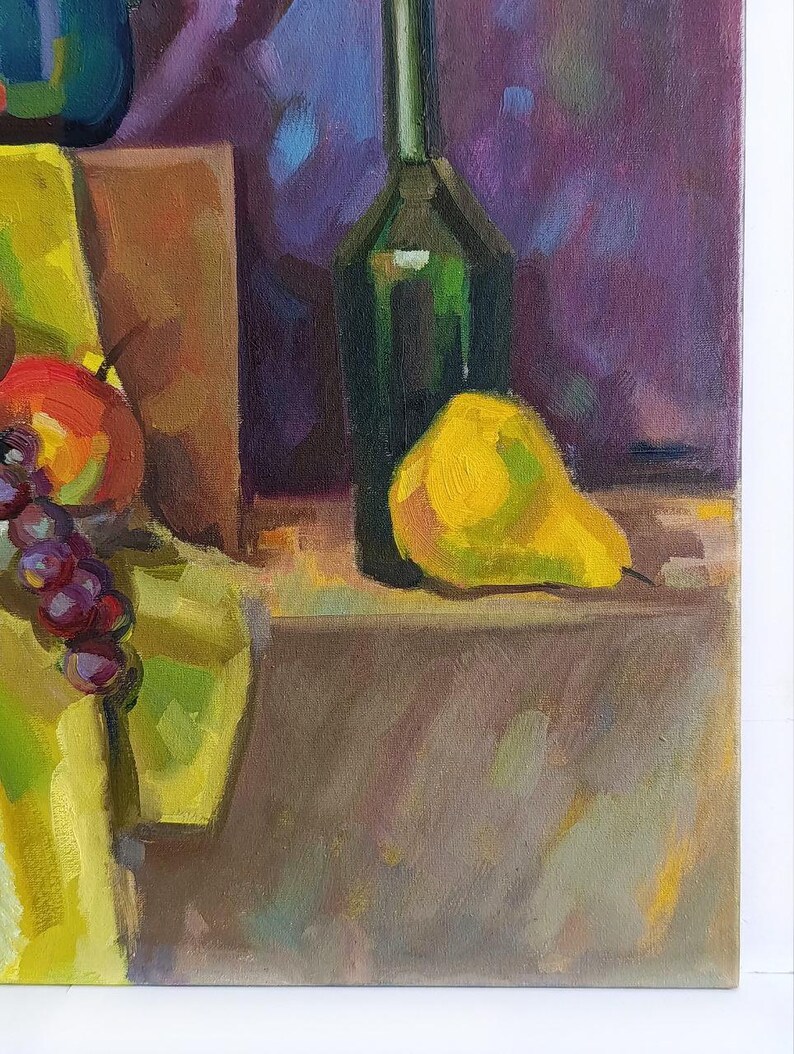 Colouring Picture R Is For Raisin Nature morte colorée, peinture à l'huile, fleurs et fruits jaunes ...