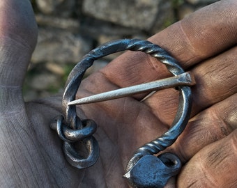 Curled Twist Cloak Pin Etsy
