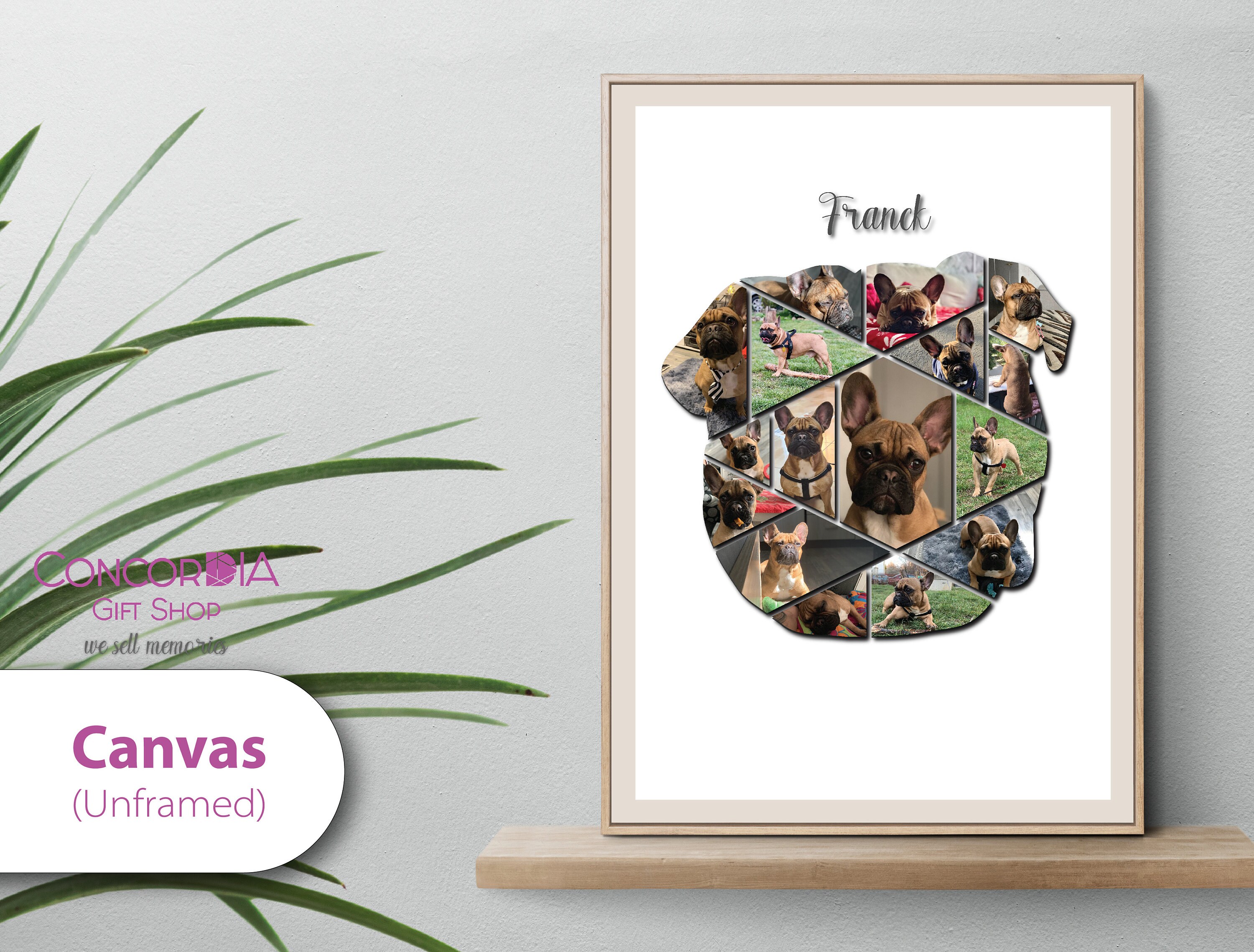 Custom Dog Photopuzzle Personalized Dog Wall Art Custom Dog Etsy