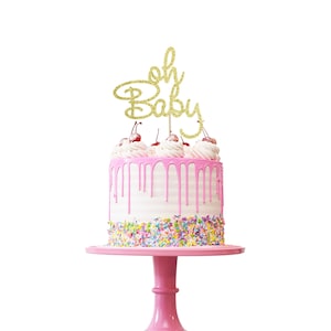 Oh Baby Cake Topper.Baby shower.Baby willkommen