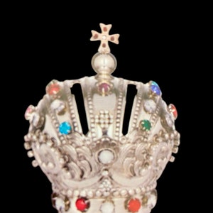Elegant Handcrafted Imperial Crown for Infant of Prague Statue. Custom Sizes Available- Elegant Religious Art.