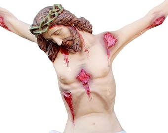 Body Of Christ Crucified Antique Model