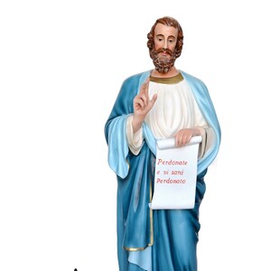 Handcrafted Fiberglas Statue of St. Luke The Evangelist- 160 - 64&quot; inches outdoor/indoor Use.