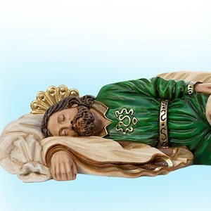 San Giuseppe Dormiente Cm. 135 Color Resina per esterni o interni. St. Joseph Sleeping