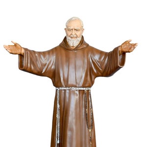 Statua Padre Pio San Pio Fibra di Vetro cm. 180