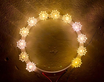 Halo LED para estatuas de uso en interiores: Halo de alta calidad para figuras de Madonna y María.