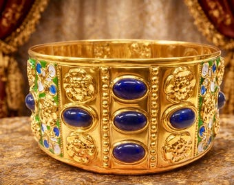 Corona FERREA hecha a mano, Imperio Romano, Plata de Ley 800, Baño de Oro de 24 Quilates. Reproducción exacta del original. Personalizable. Libre de impuestos.