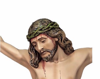 Cuerpo de Cristo - Crucifijo Modelo Antiguo Alta Calidad 2 Tamaños