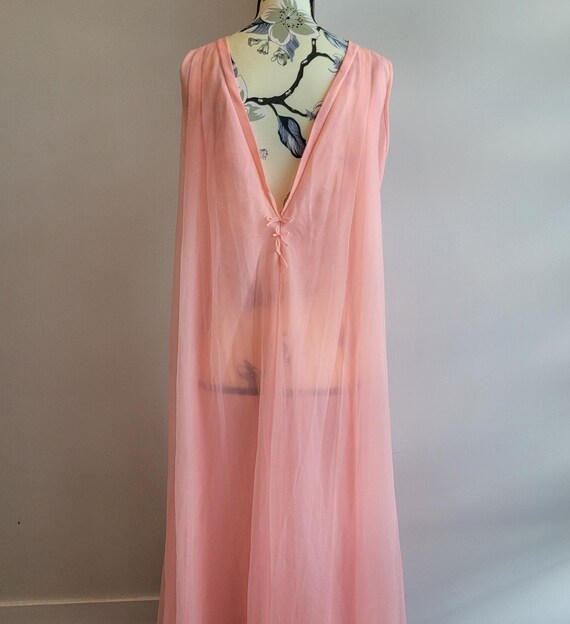 Linda Underlovelies Pink Vintage Nightgown - image 4