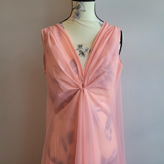 Linda Underlovelies Pink Vintage Nightgown - image 1