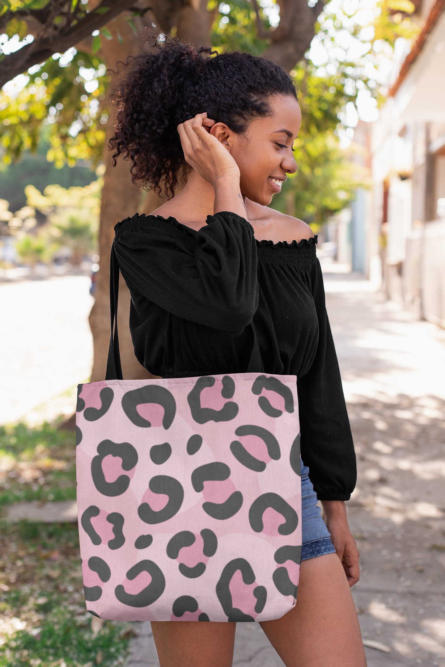 Leopard Jute Bag Etsy