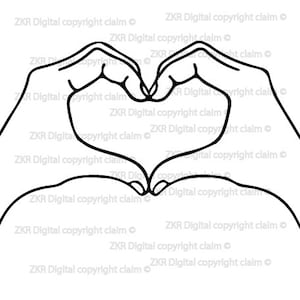 Heart Hands svg, Love Hands svg, Heart Sign svg, valentines day svg, love svg, 14 February svg, jpg, png, svg, heart shape hands, cut file