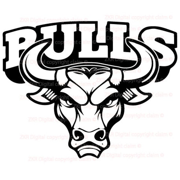 Bull Head Svg Png Jpg, Eps Files, Angry bull face svg, Bull Skull SVG, digital file, Bull mascot, Cow, sport team, Ox Head Svg, Cricut file
