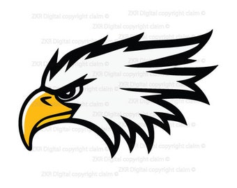 eagle mascot, Eagle outline, Eagle svg, Eagle face, Eagle head, Eagle football svg, eagle silhouette, angry eagle, eagle cut file, shirt svg