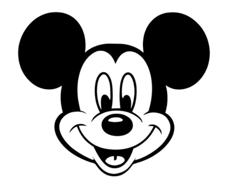 Mickey mouse face svg Mickey Mouse Head Svg Png para Cricut Etsy España