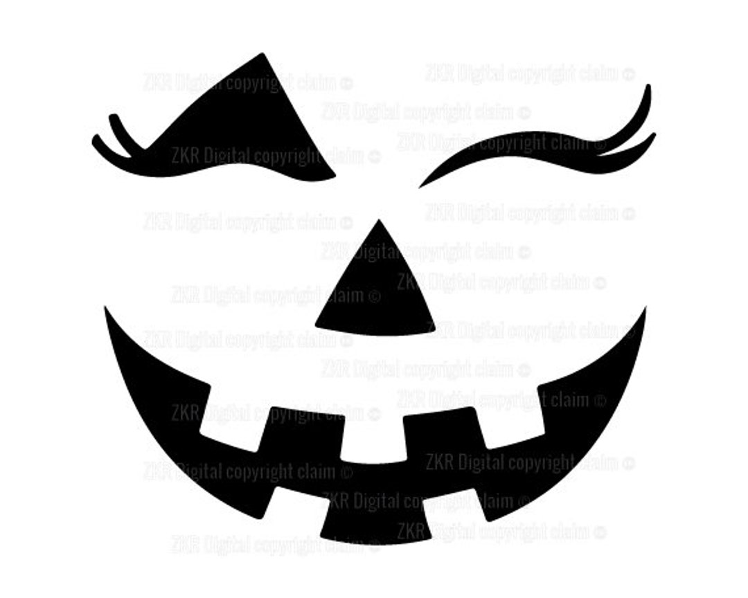 Blinking Pumpkin Face With Eyelashes Svg Pumpkin Girl Svg Happy Blinking Pumpkin Face With Eyelashes Svg Pumpkin Girl Svg Happy