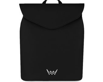 Leather backpack women, laptop purse school, city