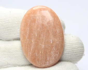Wonderful Top Grade Quality 100% Natural Peach Amazonite Oval Shape Cabochon Loose Gemstone For Making Jewelry. 67 Ct #875