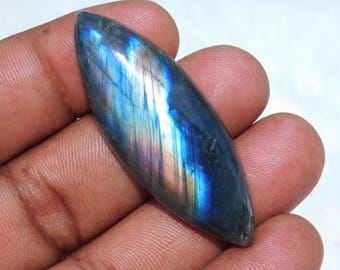 Spectrolite Labradorite Gemstone Natural Multi Labradorite Cabochon Flashy Labradorite Loose Stone For Jewelry Making. 61 Ct #3037