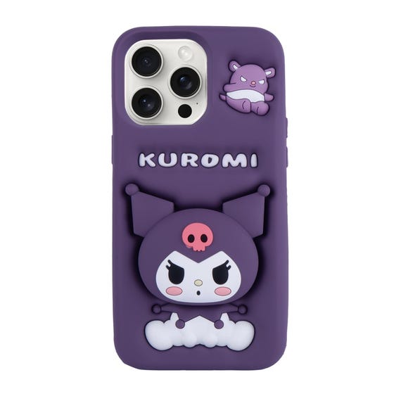 Kuromi iPhone 15 Pro Max Case, Cartoon Silicon Soft Phone Cover - Etsy