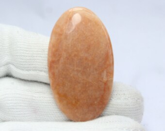 Wonderful Top Grade Quality 100% Natural Peach Amazonite Oval Shape Cabochon Loose Gemstone For Making Jewelry. 59 Ct #188