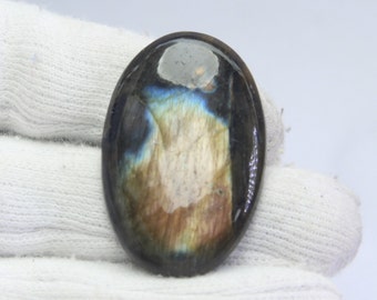 100% Natural Multi Labradorite Cabochon Gemstone, Rare Labradorite Loose Stone, Labradorite For Jewelry Making. 54 Ct #454