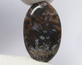 Classic Top Grade Quality 100% Natural Stick Agate Oval Shape Cabochon Loose Gemstone For Making Jewelry. 52 CT # 814