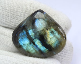 Beautiful Unique Multi Rare Fire Natural Labradorite Cabochon Pendant Jewelry Making Stone Labradorite Stone, 50 Ct #450