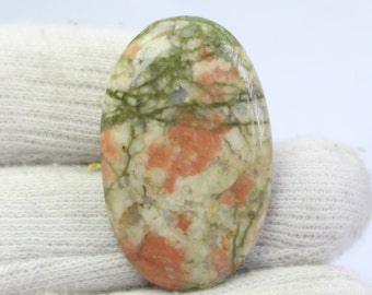 Attractive! Unakite Cabochon Loose Gemstone, Natural AAA Quality Unakite Gemstone For Handmade Jewelry making. 36 CT #758